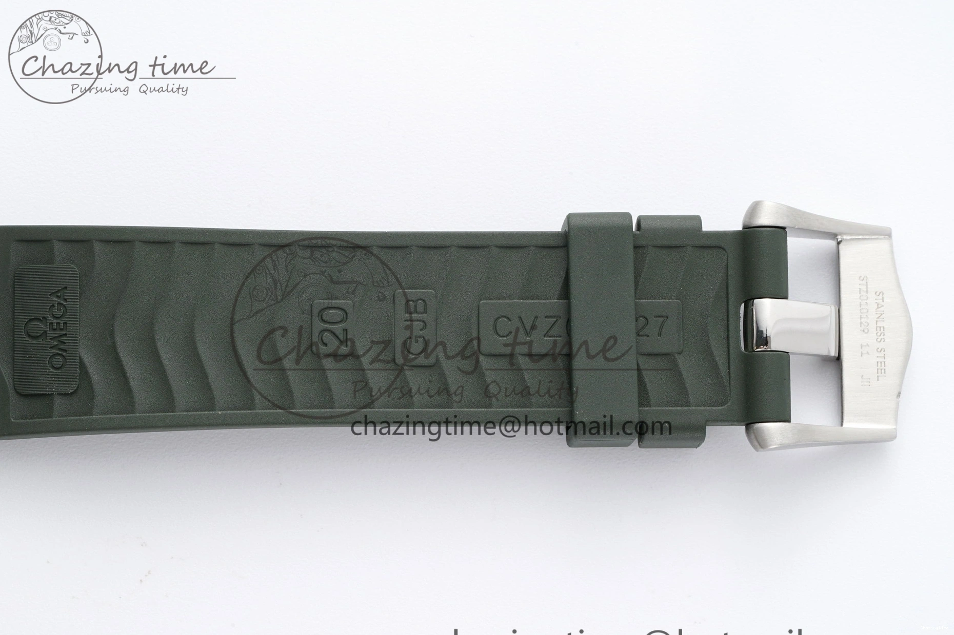 0316 Seamaster Diver 300M ZF 1:1 Best Edition Green Ceramic Green Dial on Green Rubber Strap A TravelReady 7823